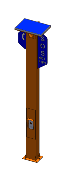 Poste SOS monolítico — SOS-C-MON-50